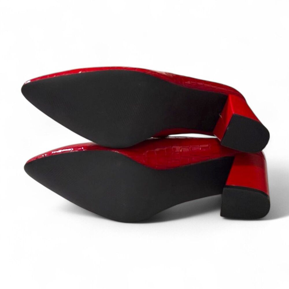 BELLINI Vex Croc embossed Red Pump, NEW! Size 8.5 - Picture 7 of 9